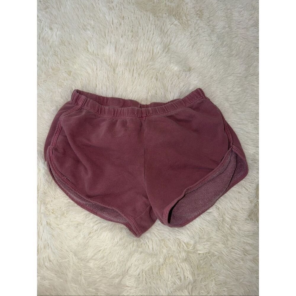 American apparel size s burgundy shorts